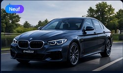 Berline sportive noire de type BMW Série 3
