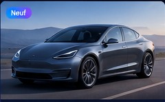 Berline électrique de type Tesla Model 3